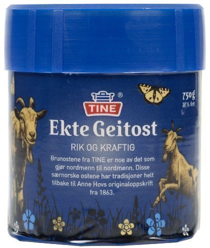 Ekte Geitost 750g Original Ziegenkäse Norwegian Cheese Braunkäse Brunost Molkenkäse von Tine