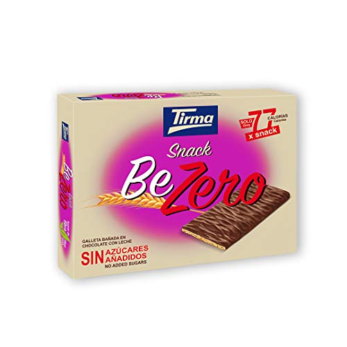 Tirma Snack BeZero 105g | Helle Milchschokolade | Kalorienarme Diät Kekse | Ohne Zuckerzusatz | Einzelne Kaffee | Diabetikerfreundlich von Tirma