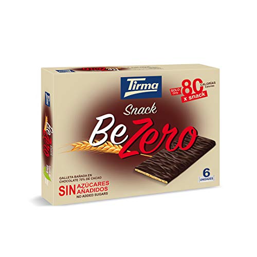 Tirma Snack BeZero – Keks überzogen mit 70%-Zartbitterschokolade Ohne Zuckerzusatz Geeignet für Diabetiker & Vegetarier Gesunder Snack von Tirma