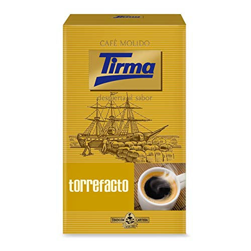 Tirma Torrefacto Kaffee | Spanischer Premiumkaffee | Reichhaltiges starkes Aroma | Reich an Antioxidantien | für Cafetiere/French Press, Filter, Pour Over, Drip, Moka Pot oder Aeropress | 250 g von Tirma