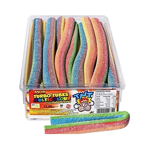 TNT Saure Turbo-Röhrchen Multicolour 55g x 30 TNT Saure Turbo-Röhrchen Multicolour 55g x 30 von TNT