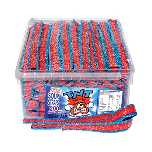 TNT Sour Straps Blueberry Raspberry 200 Pack TNT Sour Straps Blueberry Raspberry 200 Pack von TNT