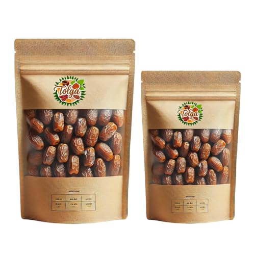 TOLGA NATUR® Deglet-Nour Datteln - Premium-Qualität Trockenfrüchte - Entdecken Sie die Deglet-Dattel im Vergleich zu Medjool | Ajwa | Sukkari • Zip-Verschluss für optimale Geschmackserhal (500g) von TOLGA NATUR