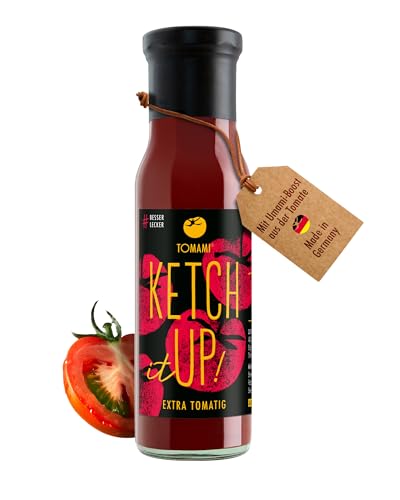 Tomami Ketchup 240ml - Fruchtig Intensiver Tomatenketchup mit Umami-Geschmack - Ideal für den Grill & Pommes - Vegan, Glutenfrei, Sojafrei, Laktosefrei von TOMAMI