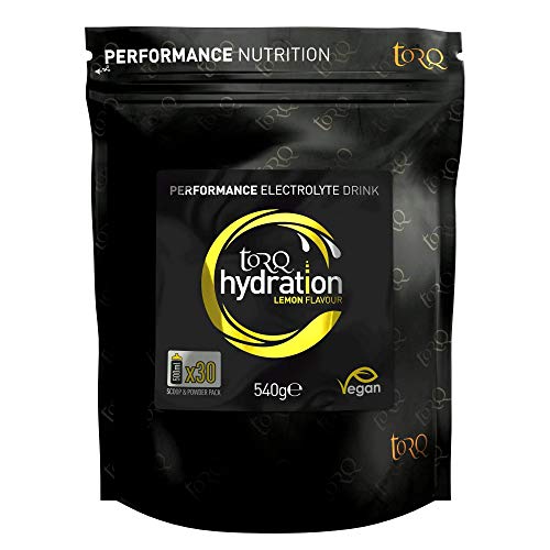 Torq Hydration - Lemon - Rapid Rehydration Electrolytes Powder Hypotonic Profile Running, Cycling, Sports Hydration Drink - 30 Servings - 540g von TORQ