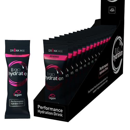 Torq Hydration - Red Berries - Rapid Rehydration Electrolytes Powder Hypotonic Profile Running , Cycling , Sports Hydration Drink - Single Serve - Box of 15 Torq Hydration - Red Berries - Rapid Rehydration Electrolytes Powder Hypotonic Profile Running , Cycling , Sports Hydration Drink - Single Serve - Box of 15 von TORQ