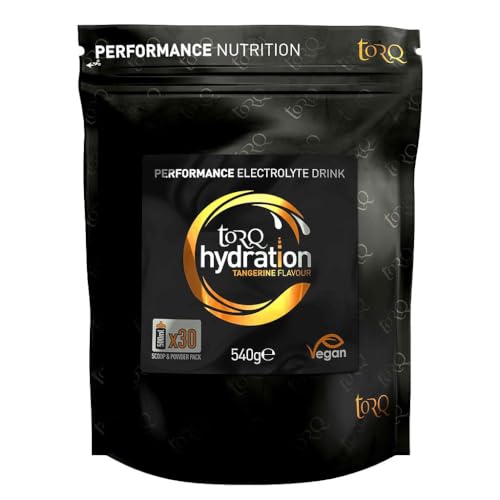 Torq Hydration - Tangerine - Rapid Rehydration Electrolytes Powder Hypotonic Profile Running, Cycling, Sports Hydration Drink - 30 Servings - 540g Torq Hydration - Tangerine - Rapid Rehydration Electrolytes Powder Hypotonic Profile Running, Cycling, Sports Hydration Drink - 30 Servings - 540g von TORQ