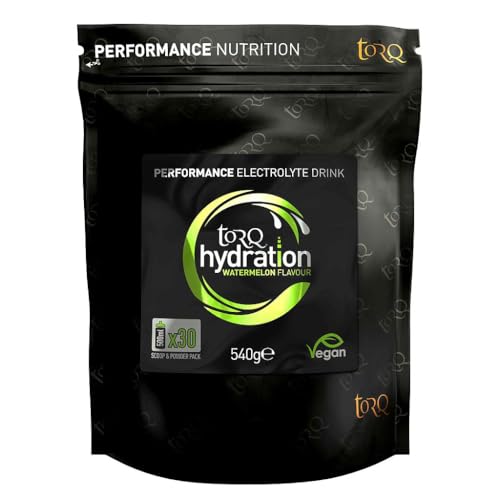 Torq Hydration - Watermelon - Rapid Rehydration Electrolytes Powder Hypotonic Profile Running, Cycling, Sports Hydration Drink - 30 Servings - 540g Torq Hydration - Watermelon - Rapid Rehydration Electrolytes Powder Hypotonic Profile Running, Cycling, Sports Hydration Drink - 30 Servings - 540g von TORQ