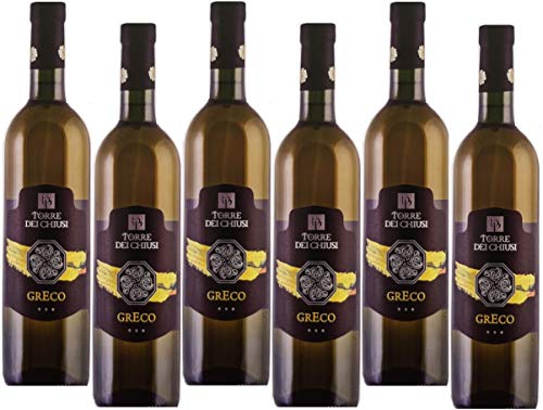 6 X 0,75l - 2018er -"Torre dei Chiusi" - Greco Beneventano - I.G.P. - Kampanien - Italien - Weißwein - Trocken 6 X 0,75l - 2018er -"Torre dei Chiusi" - Greco Beneventano - I.G.P. - Kampanien - Italien - Weißwein - Trocken von TORRE DEI CHIUSI