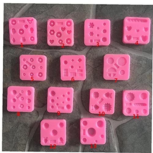 TOSSPER 13pcs Mini-edelstein-Form-silikon-Miniatur-süßigkeiten Schmuck Charms Tray Fondant Ton Modellierungswerkzeuge TOSSPER 13pcs Mini-edelstein-Form-silikon-Miniatur-süßigkeiten Schmuck Charms Tray Fondant Ton Modellierungswerkzeuge von TOSSPER