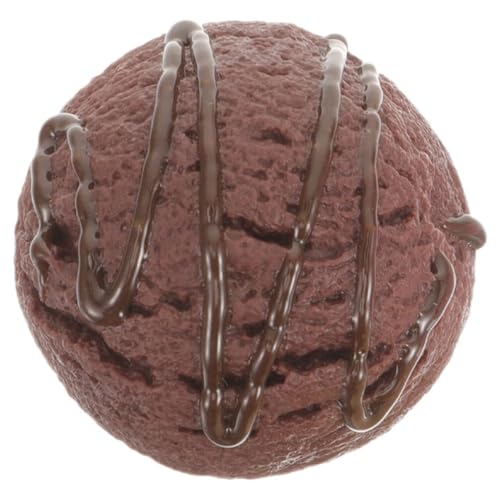 TOYANDONA Künstliche Eiskugeln Schokoladen-Eiscreme-Kugel Simulation Gefälschter Lebensmittel Dessert-Modell Für Zuhause Geschäfte Display-Requisiten von TOYANDONA