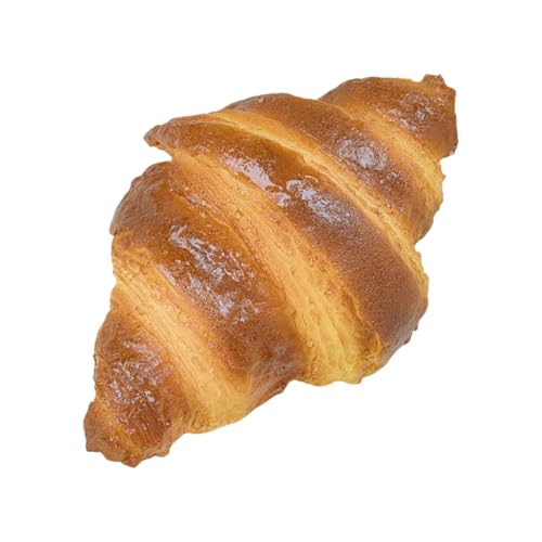 TQEBWUS Künstliches Brot zur ation, falsche Croissants,Künstliches Croissant, das echt aussieht - Lebensmittelmodell, Heimküchenschreibtisch Fensterläden Beispiel Display für Bäckerei von TQEBWUS