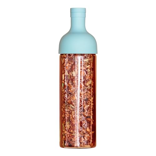 Tree of Tea Cold Brew Tea Maker - 750 ml Glasflasche (BPA-frei) für Cold Tea und Eistee - Inklusive Filter und Silikondeckel - Hitzebeständige Eisteeflasche (türkis) Tree of Tea Cold Brew Tea Maker - 750 ml Glasflasche (BPA-frei) für Cold Tea und Eistee - Inklusive Filter und Silikondeckel - Hitzebeständige Eisteeflasche (türkis) von TREE OF TEA
