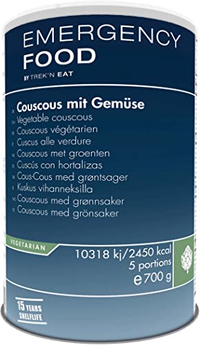 TREK'N EAT Emergency Food Couscous mit Gemüse | Haltbare Notfallnahrung Lebensmittel von TREK'N EAT