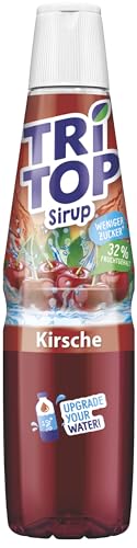 TRi TOP Kirsche | kalorienarmer Sirup für Erfrischungsgetränk, Cocktails oder Süßspeisen | wenig Zucker (1 x 600ml) von TRI TOP