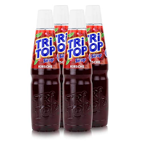Tri Top Getränke-Sirup Kirsche 600ml - wenig Zucker & kalorienarm (4er Pack) von TRI TOP
