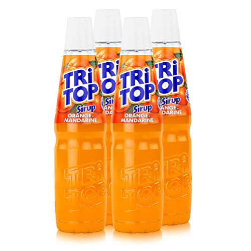 Tri Top Getränke-Sirup Orange-Mandarine 600ml - kalorienarm (4er Pack) von TRI TOP