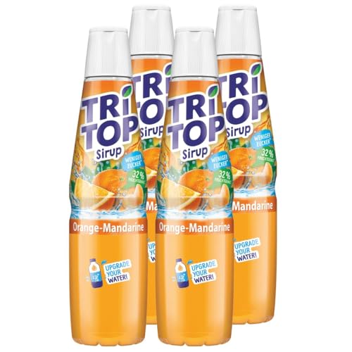 Tri Top Getränke-Sirup Orange-Mandarine 600ml - kalorienarm (4er Pack) von TRI TOP