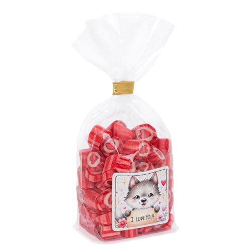 Bonbons I Love You Jahrestag Für Sie + Ihn Partner Geschenk Vegan Erdbeer Vanille 140 g von TRICK 18