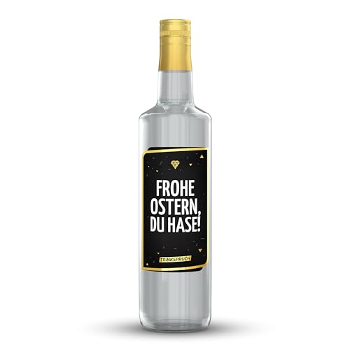 TRINKSPRUCH - Gin mit Spruch: "Es eskaliert doch eh!", 0,7L aromatischer Gin mit 40% vol, Ein besonderes Alkohol Geschenk von TRINKSPRUCH