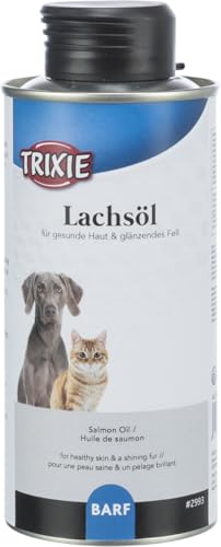 Trixie Lachsöl | 500 ml | Ergänzungsfuttermittel für Hunde und Katzen | Reich an essentiellen, einfach sowie mehrfach ungesättigten Fettsäuren | Enthält Omega-3 und Omega-6 Trixie Lachsöl | 500 ml | Ergänzungsfuttermittel für Hunde und Katzen | Reich an essentiellen, einfach sowie mehrfach ungesättigten Fettsäuren | Enthält Omega-3 und Omega-6 von TRIXIE