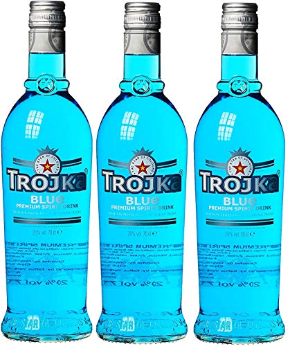 3 Flaschen Wodka Trojka Blau Ice Mint a 0,7l 20% vol. von GREAT BRITISH TRADING LIMITED
