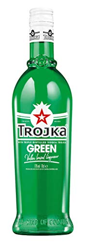 Trojka Green, Vodka-Likör mit Granatapfel-Geschmack, Made in Switzerland, 17% vol., (1 x 0.7 l) von TROJKA