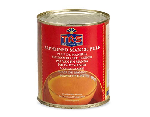 TRS Alphonso Mango Pulp Mango fruchtpüree 850 g, ohne Zusätze von TRS