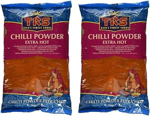 TRS - Chilli Pulver Extra Scharf - (1 X 1 KG) (Packung mit 2) von TRS