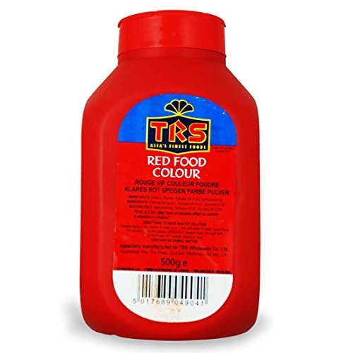 TRS - Lebensmittelfarbe - Pulver - ROT - Food colour, 1er Pack (1 x 500 g) von TRS