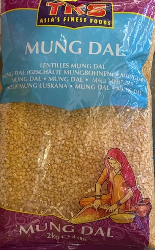 TRS Mung (Moong) dal gelb - Gelbe Mungbohnen - Split Mung Bean - 500g - 2kg (2kg) von TRS