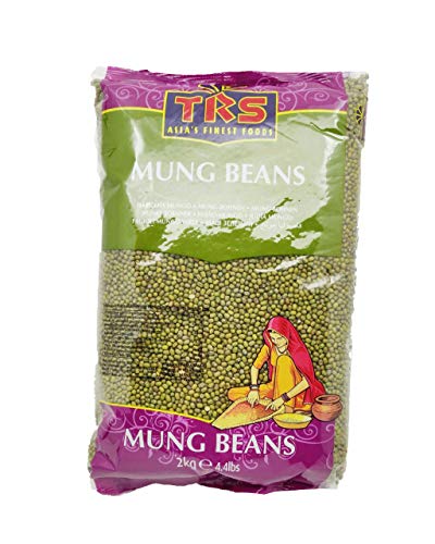TRS Mung Beans, Mund Bohnen, ganz 2 KG, 4.4 lbs von TRS