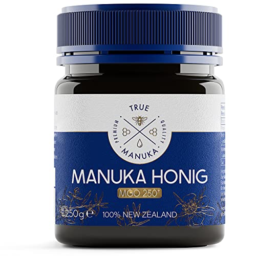 TRUE MANUKA - Manuka Honig 250 MGO [250g] - 100% Zertifiziert & Echt aus Neuseeland - Manuka Honig 250g, Honig Manuka 250, Manukahonig, Manuka - Honig, Manuka Honey, Neuseeland Honig, Manuka 250 mgo von TRUE MANUKA PREMIUM QUALITY