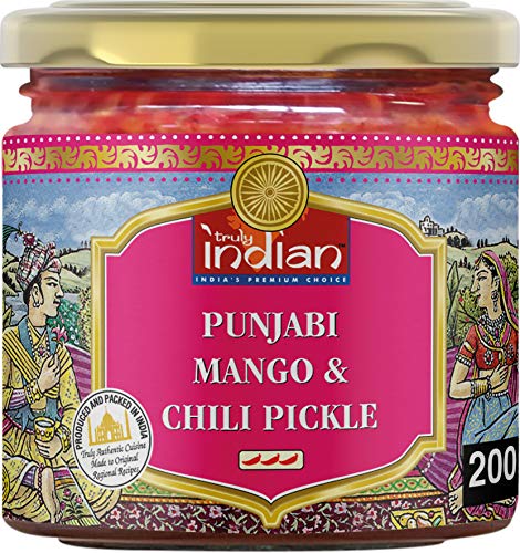Truly Indian Mango Chili Pickle, 6er Pack (6 x 200 g) von Truly Indian