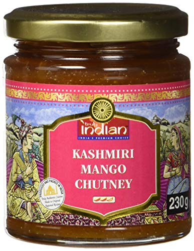TRULY INDIAN Kashmiri Mango Chutney â€“ Fruchtig-scharfe Fruchtpaste Als Dip Oder Fertigsauce Für Schnelle Gerichte â€“ Indisch Kochen Mit Natürlichen Zutaten â€“ 6 X 230 G von Truly Indian