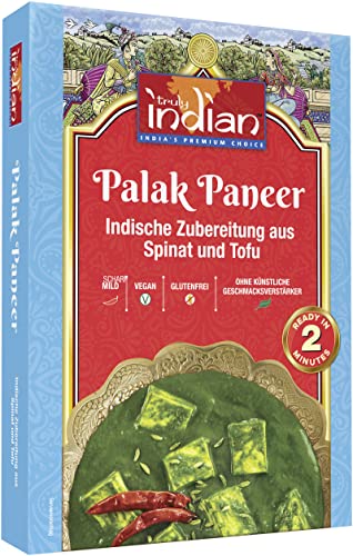 Truly Indian Palak Paneer, Kashmiri Fertiggericht, Spinat mit Tofu, 6er Pack (6 x 300 g) von Truly Indian