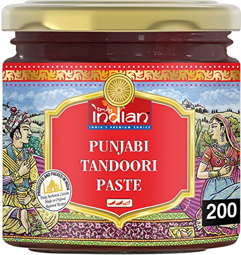 TRULY INDIAN Punjabi Tandoori Paste – Scharfe Würzpaste für schnelle Gerichte – Authentisch indisch kochen – 6 x 200 g von Truly Indian