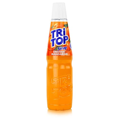 TRI TOP Orange-Mandarine | kalorienarmer Sirup für Erfrischungsgetränk, Cocktails oder Süßspeisen | wenig Zucker (1 x 600ml) von TRi TOP