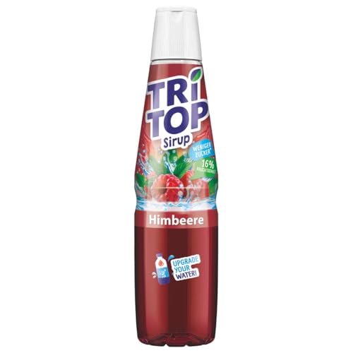 TRi TOP Getränkesirup Himbeere 1 x 600ml | Sirup für Wassersprudler | 1 Flasche ergibt ca. 5 Liter Erfrischungsgetränk von TRI TOP