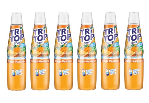 TRi TOP Getränkesirup Orange-Mandarine 6 x 600ml | Sirup für Wassersprudler | 1 Flasche ergibt ca. 5 Liter Erfrischungsgetränk von TRi TOP
