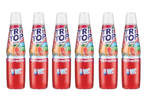 TRi TOP Getränkesirup Pink Grapefruit 6 x 600ml | Sirup für Wassersprudler | 1 Flasche ergibt ca. 5 Liter Erfrischungsgetränk von TRi TOP