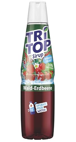 TRi TOP Getränkesirup Wald-Erdbeere | Sirup für Wassersprudler | 1 Flasche ergibt ca. 5 Liter Erfrischungsgetränk (1 x 600ml) von TRi TOP