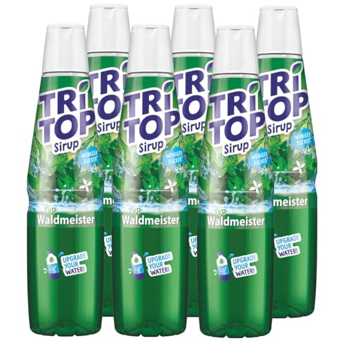 TRi TOP Getränkesirup Waldmeister 6 x 600ml | Sirup für Wassersprudler | 1 Flasche ergibt ca. 5 Liter Erfrischungsgetränk von TRI TOP