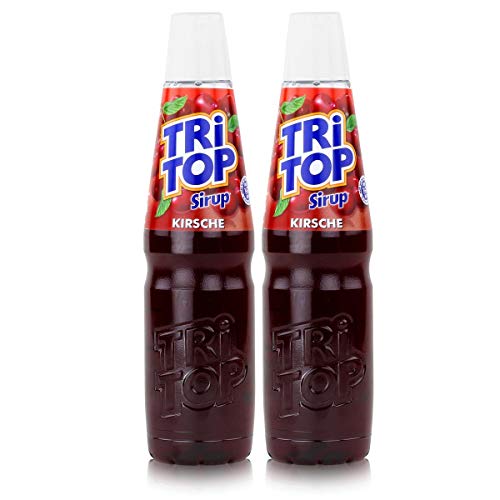 Tri Top Getränke-Sirup Kirsche 600ml - wenig Zucker & kalorienarm (2er Pack) von TRI TOP