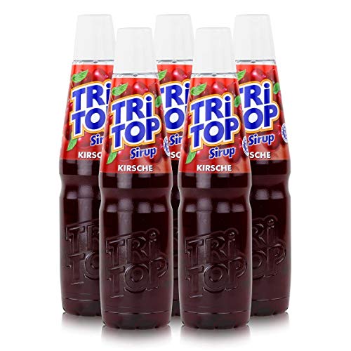 Tri Top Getränke-Sirup Kirsche 600ml - wenig Zucker & kalorienarm (5er Pack) von TRI TOP