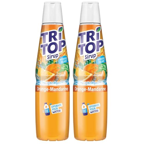 Tri Top Getränke-Sirup Orange-Mandarine 600ml - kalorienarm (2er Pack) von TRI TOP