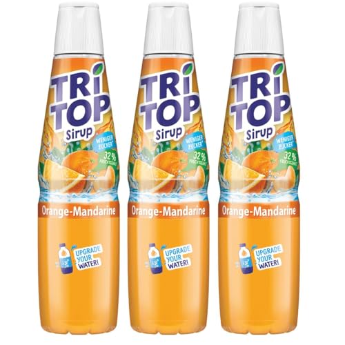 Tri Top Getränke-Sirup Orange-Mandarine 600ml - kalorienarm (3er Pack) von TRi TOP