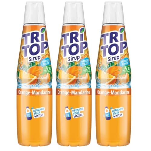 Tri Top Getränke-Sirup Orange-Mandarine 600ml - kalorienarm (3er Pack) von TRI TOP