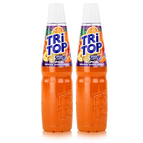 Tri Top Getränke-Sirup Tropical 600ml - Maracuja, Mango, Ananas (2er Pack) von TRI TOP