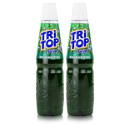 Tri Top Getränke-Sirup Waldmeister 600ml - wenig Zucker - kalorienarm (2er Pack) von TRI TOP
